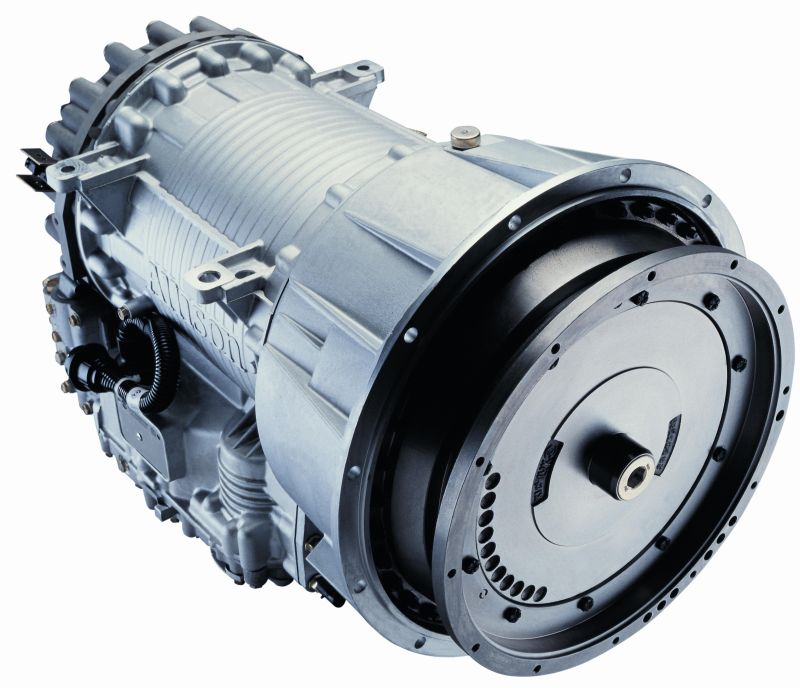 Die Allison-Vollautomatikgetriebe nutzen statt der traditionellen Trockenkupplung einen Drehmomentwandler, der das Motordrehmoment beim Anfahren und Beschleunigen vervielfacht (Bild: Allison Transmission).